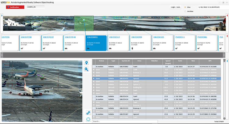 LAARS user interface